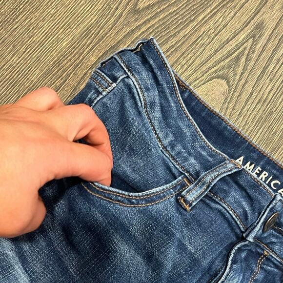 American Eagle Womens High-Rise Jegging Jeans Next Level Stretch Blue Size 12 - Picture 5 of 12
